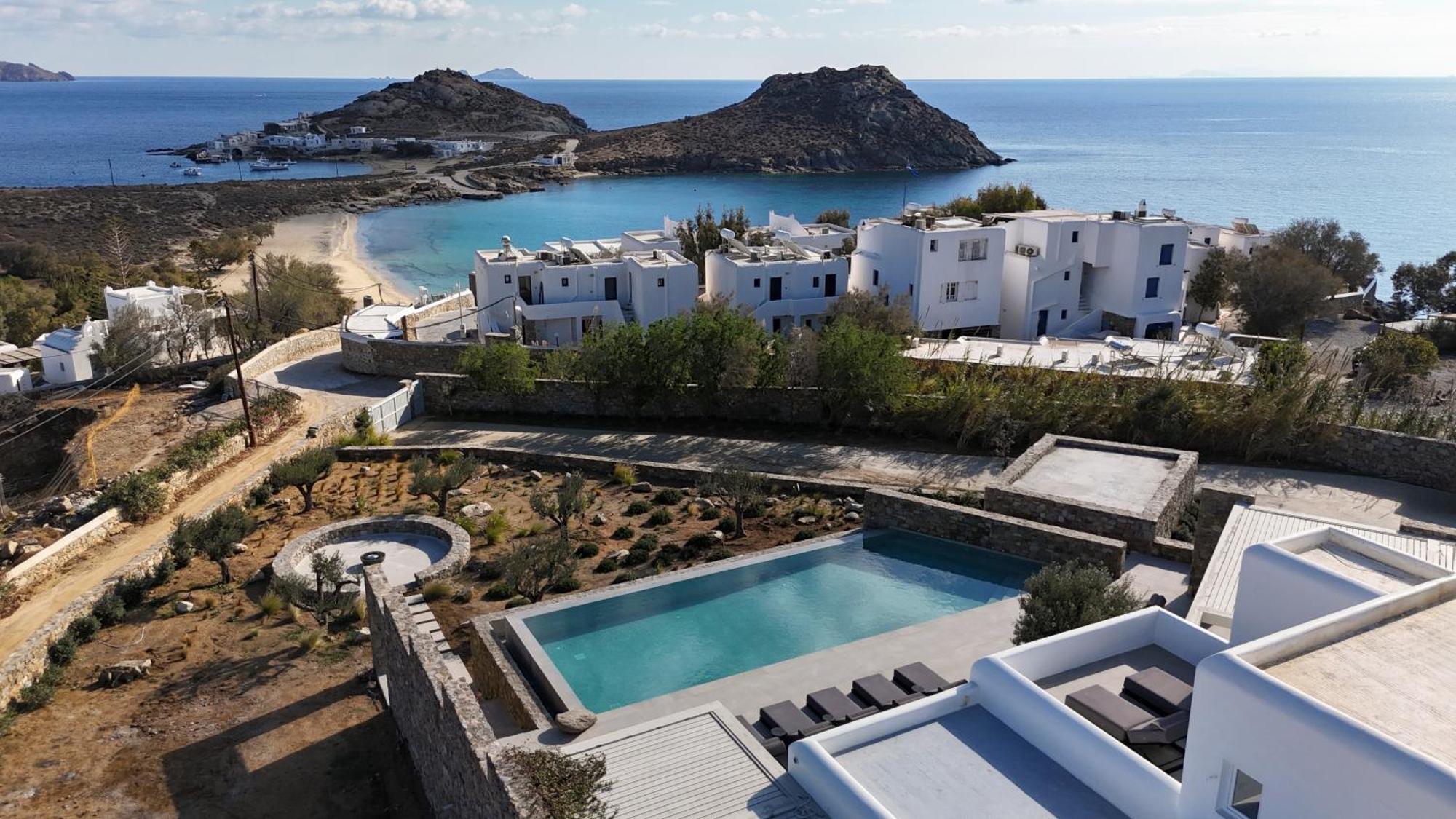 Blue Eye Grand Villa Mykonos 卡拉法蒂斯 外观 照片