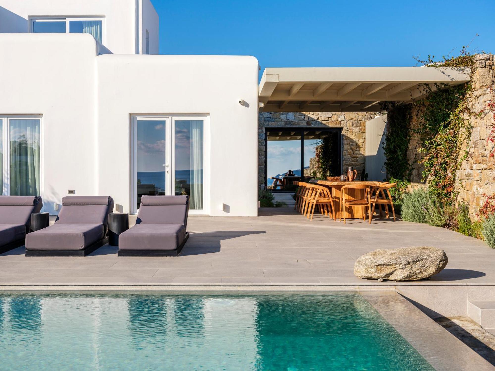 Blue Eye Grand Villa Mykonos 卡拉法蒂斯 外观 照片