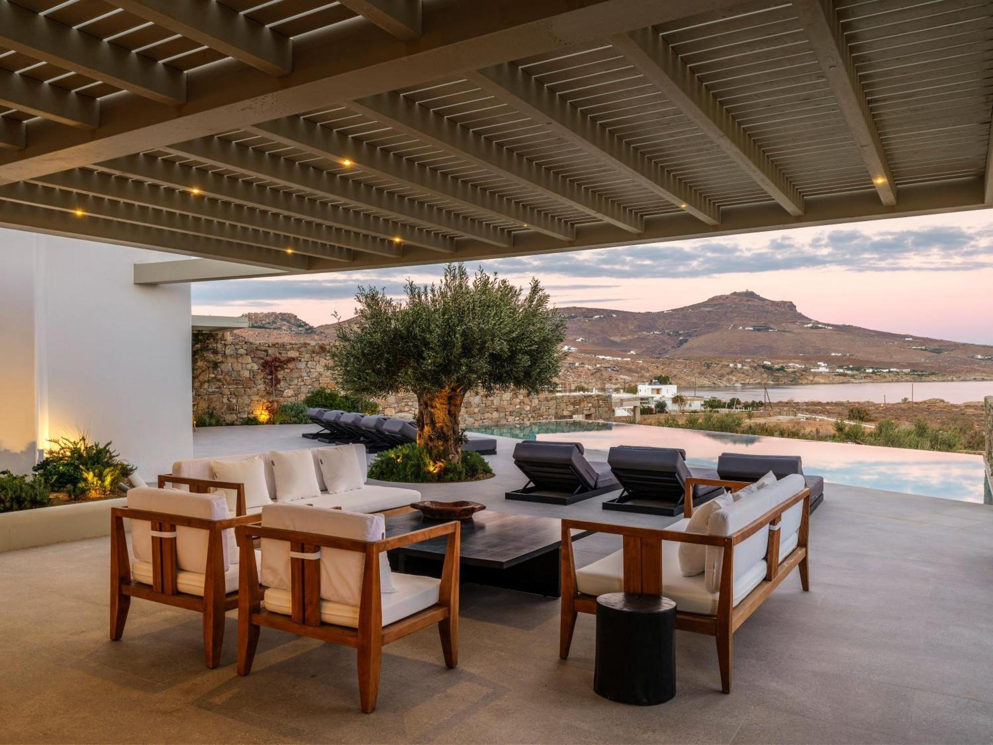 Blue Eye Grand Villa Mykonos 卡拉法蒂斯 外观 照片