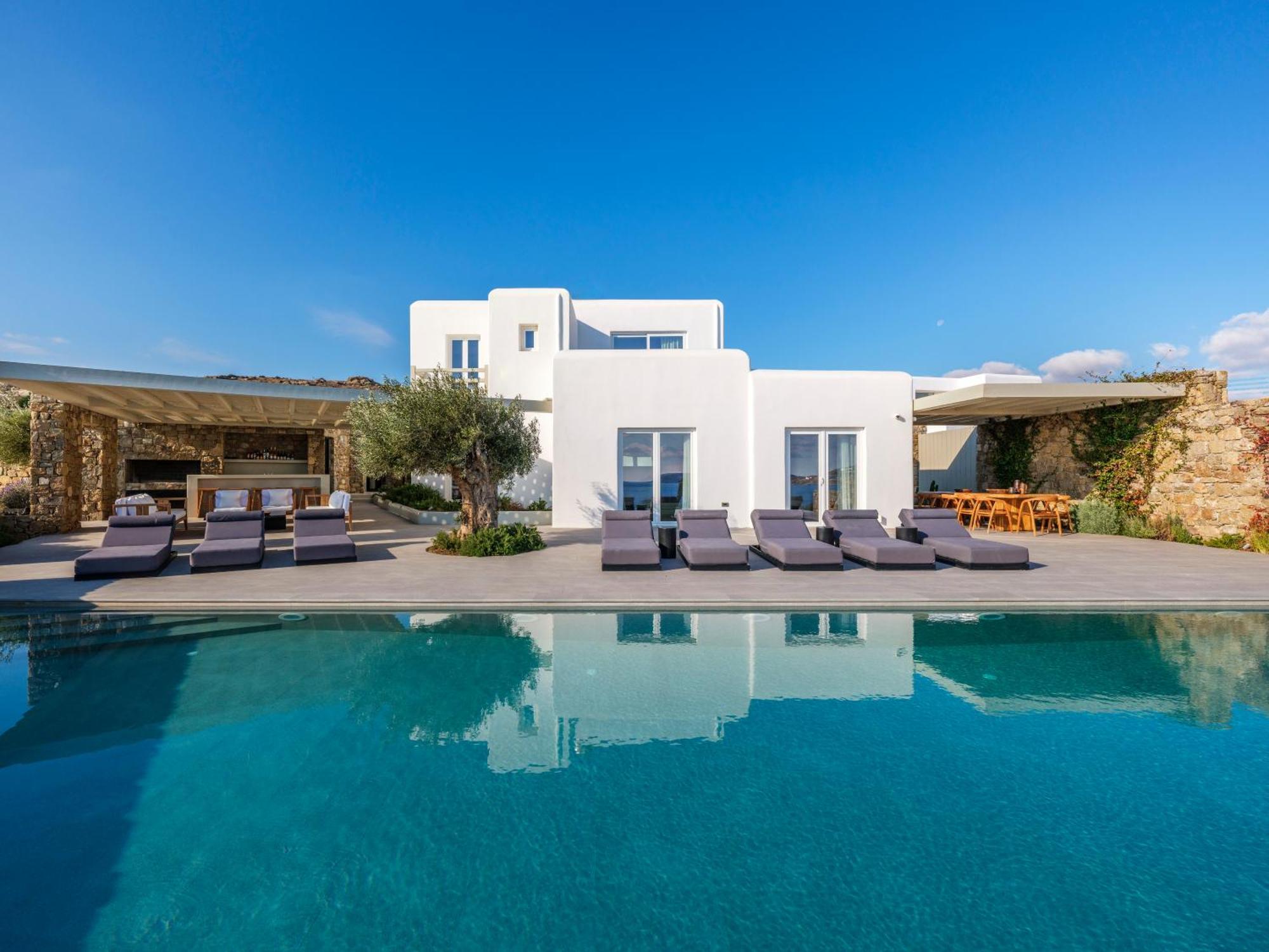 Blue Eye Grand Villa Mykonos 卡拉法蒂斯 外观 照片