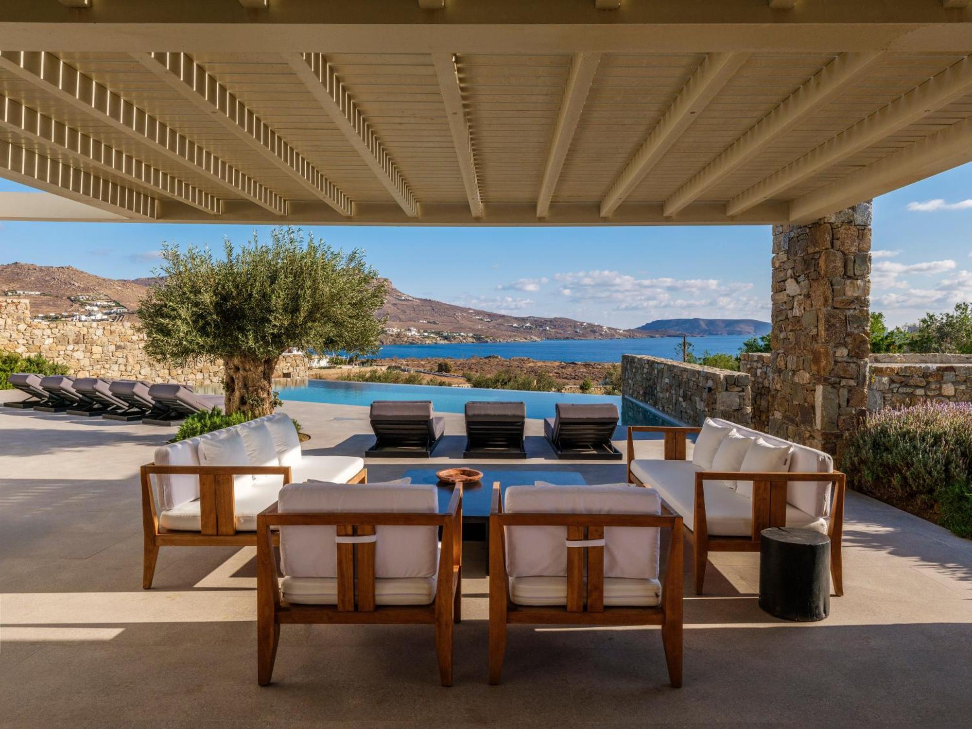 Blue Eye Grand Villa Mykonos 卡拉法蒂斯 外观 照片