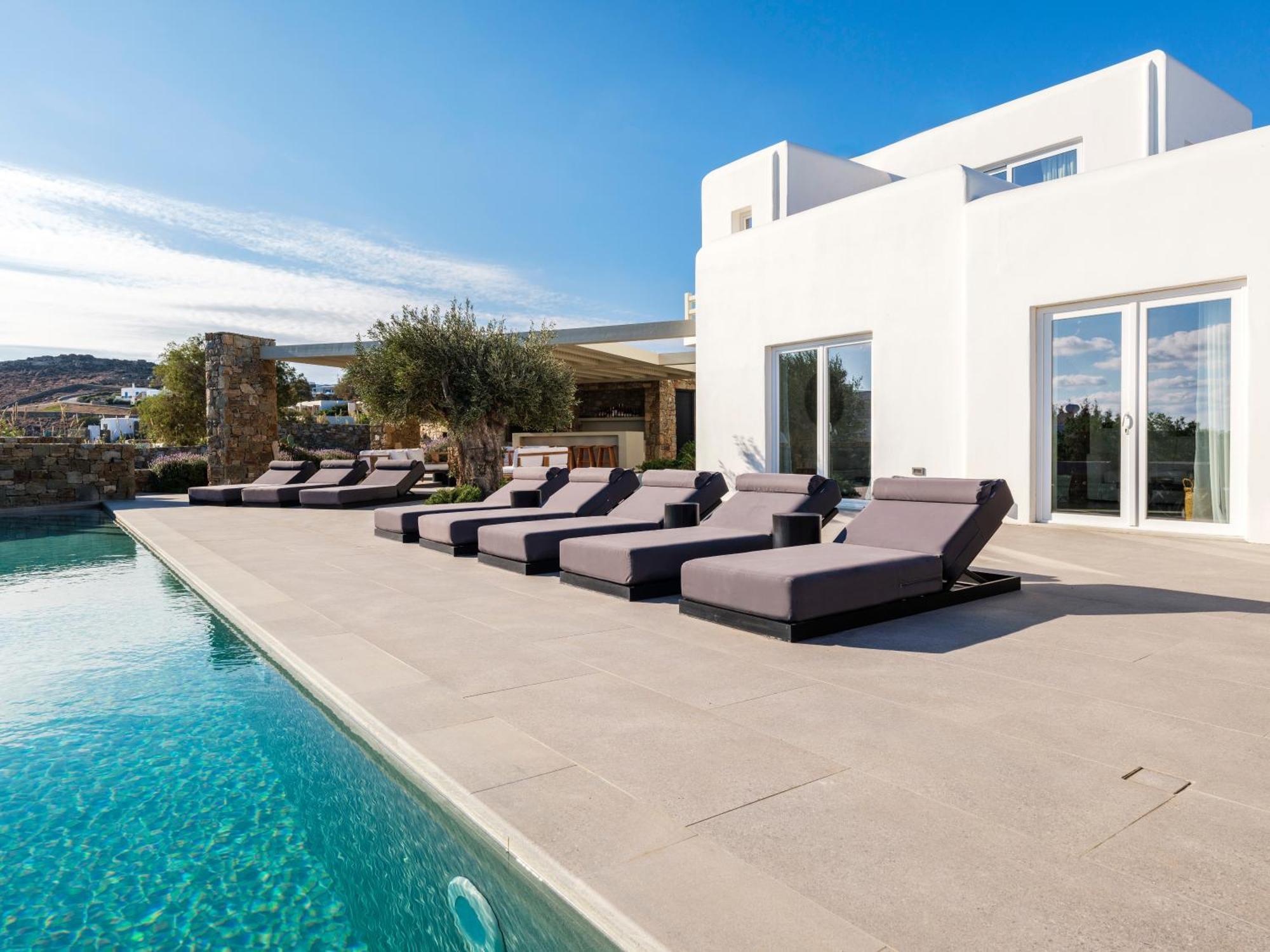 Blue Eye Grand Villa Mykonos 卡拉法蒂斯 外观 照片