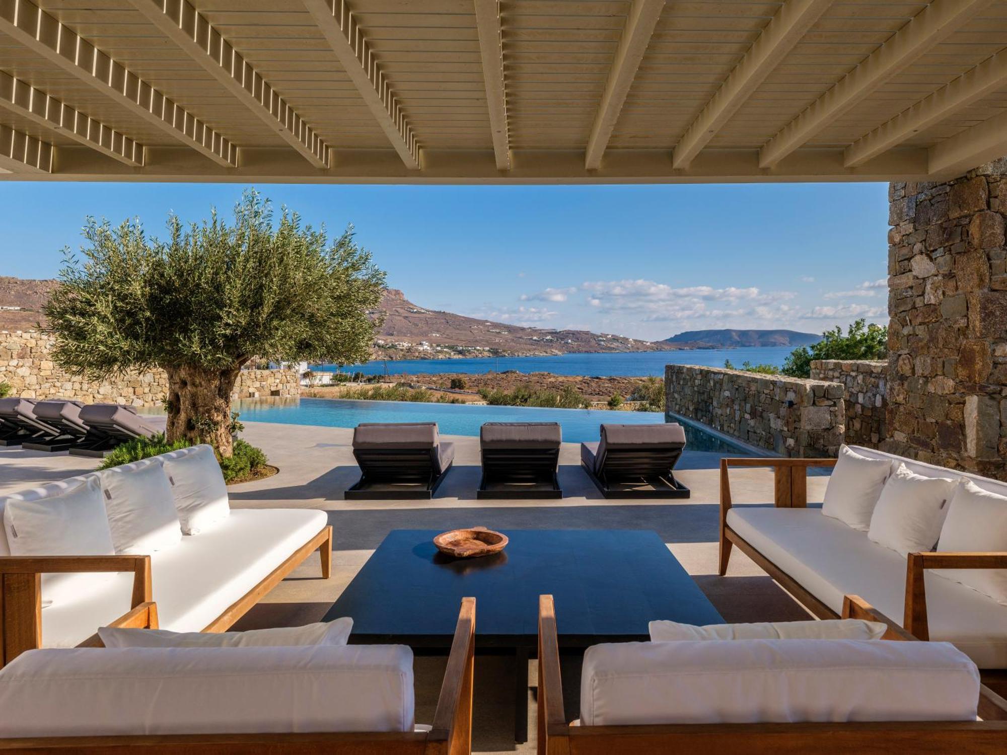 Blue Eye Grand Villa Mykonos 卡拉法蒂斯 外观 照片