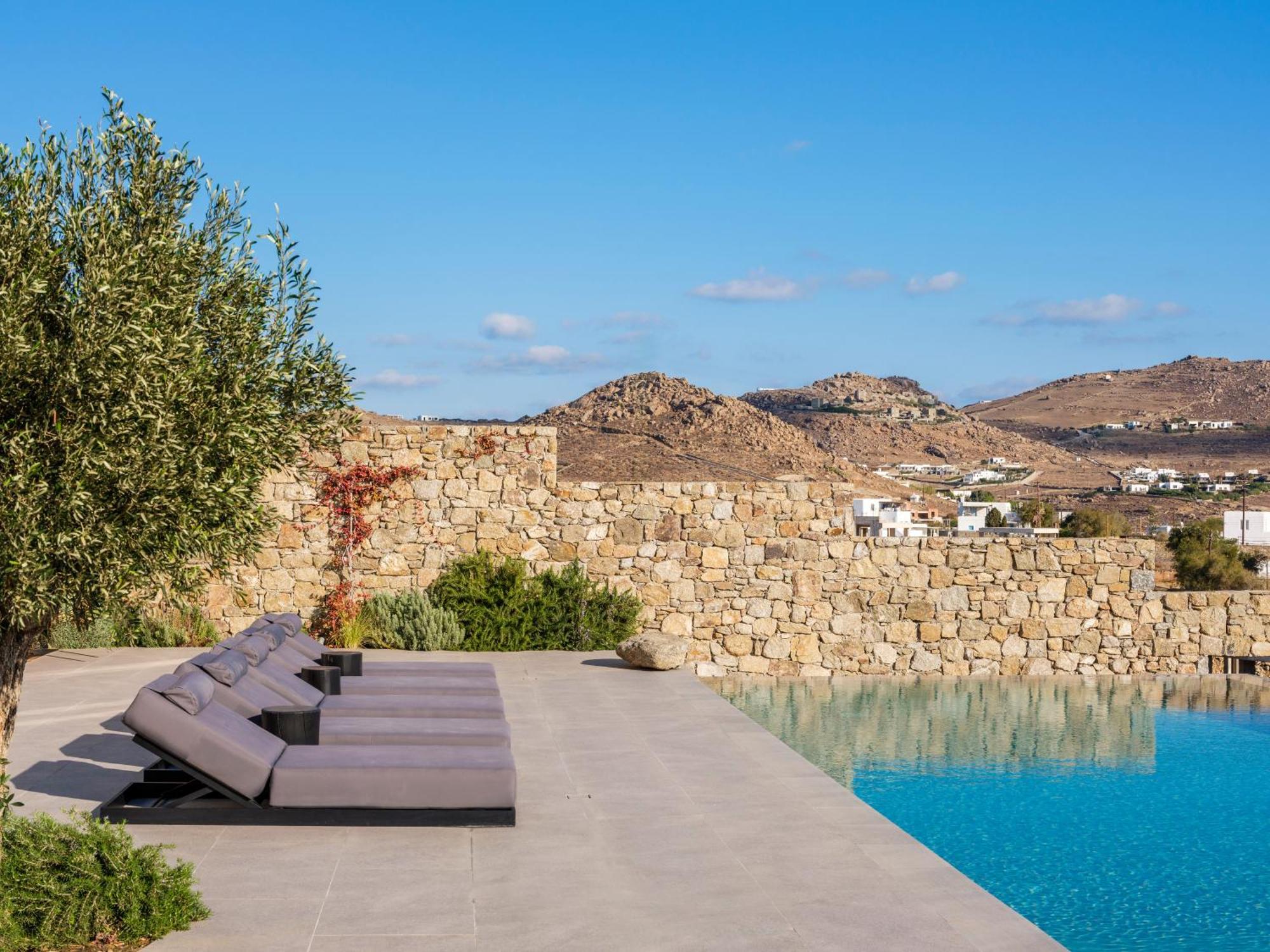 Blue Eye Grand Villa Mykonos 卡拉法蒂斯 外观 照片