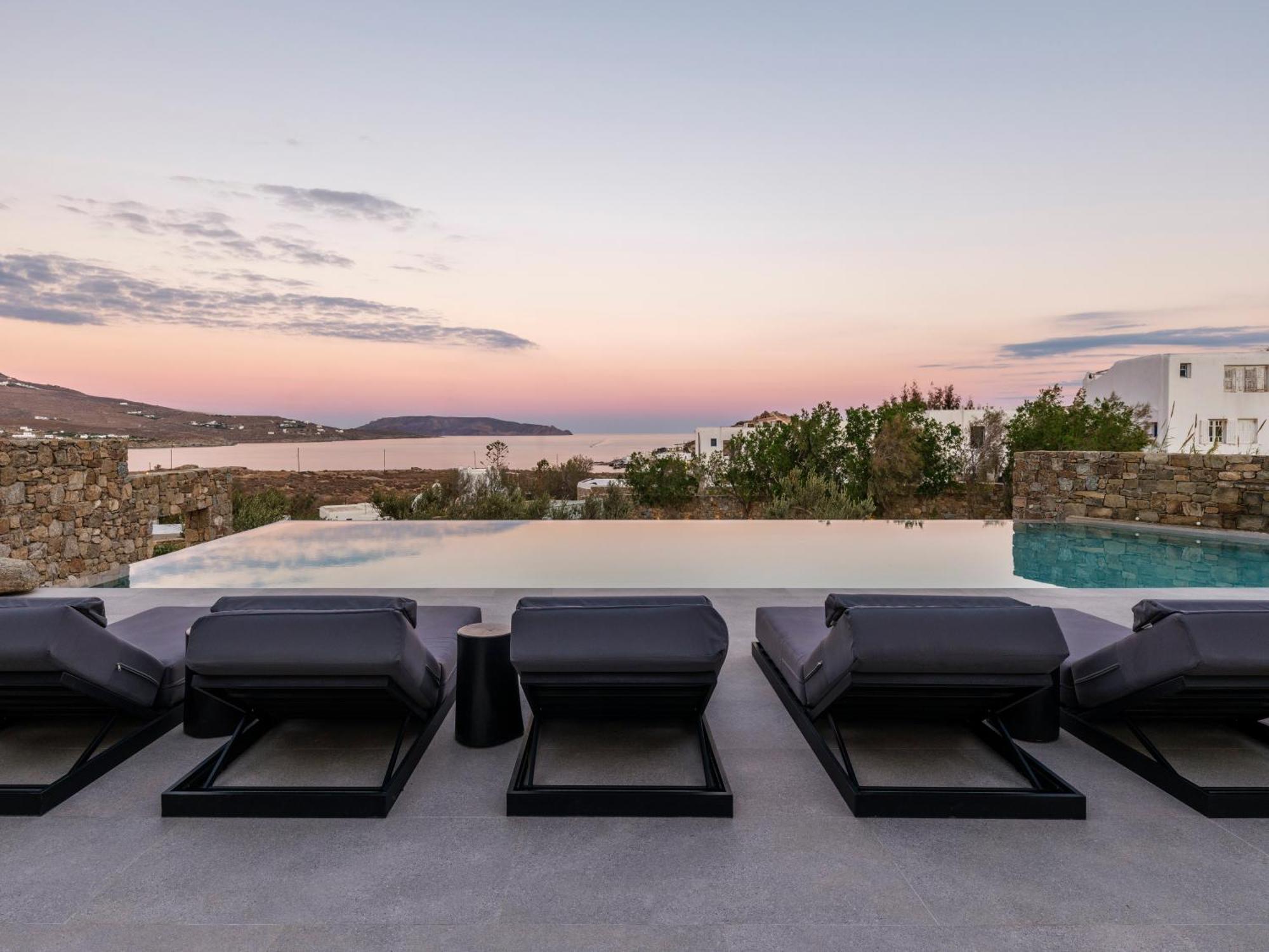 Blue Eye Grand Villa Mykonos 卡拉法蒂斯 外观 照片