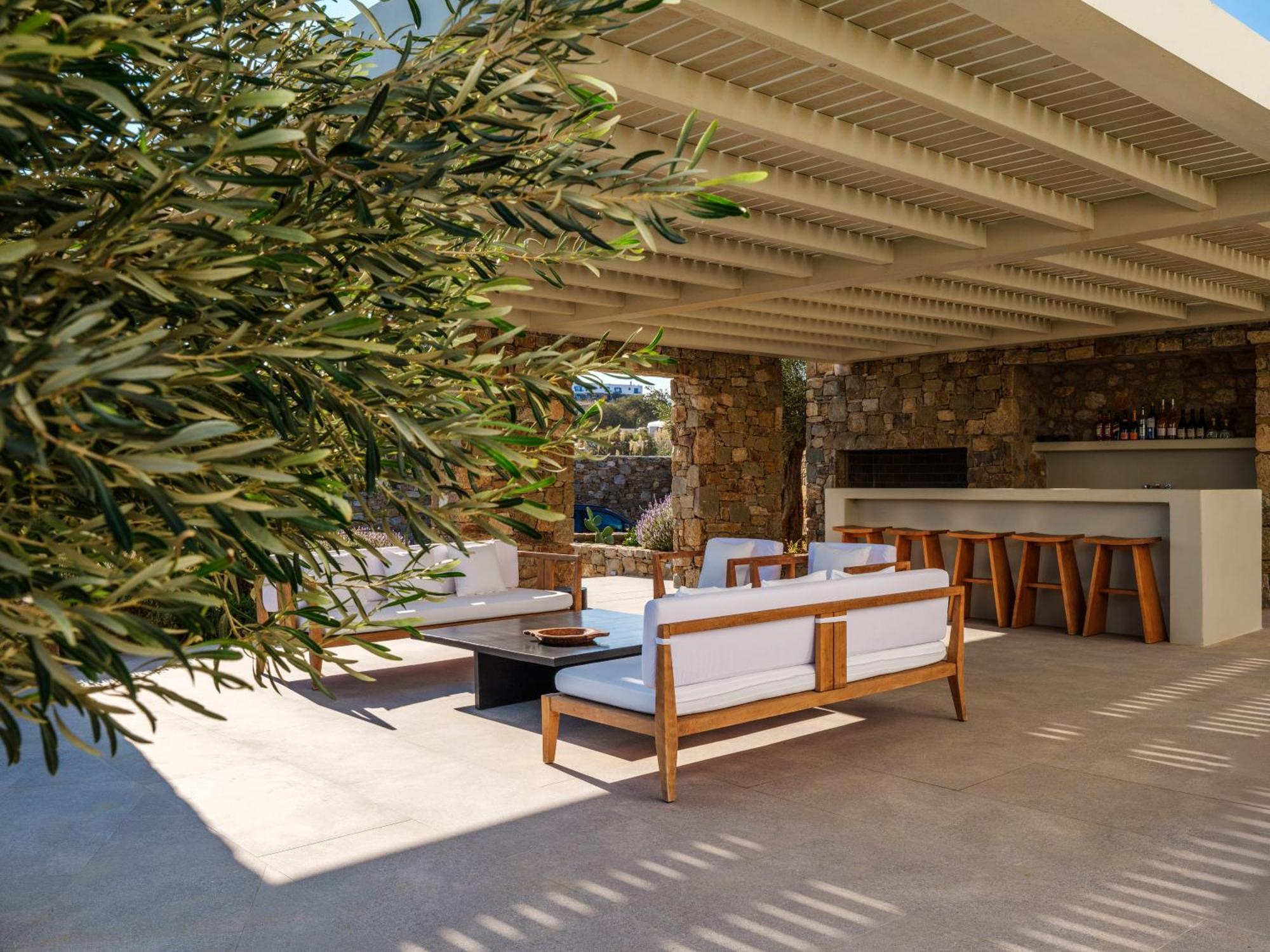 Blue Eye Grand Villa Mykonos 卡拉法蒂斯 外观 照片