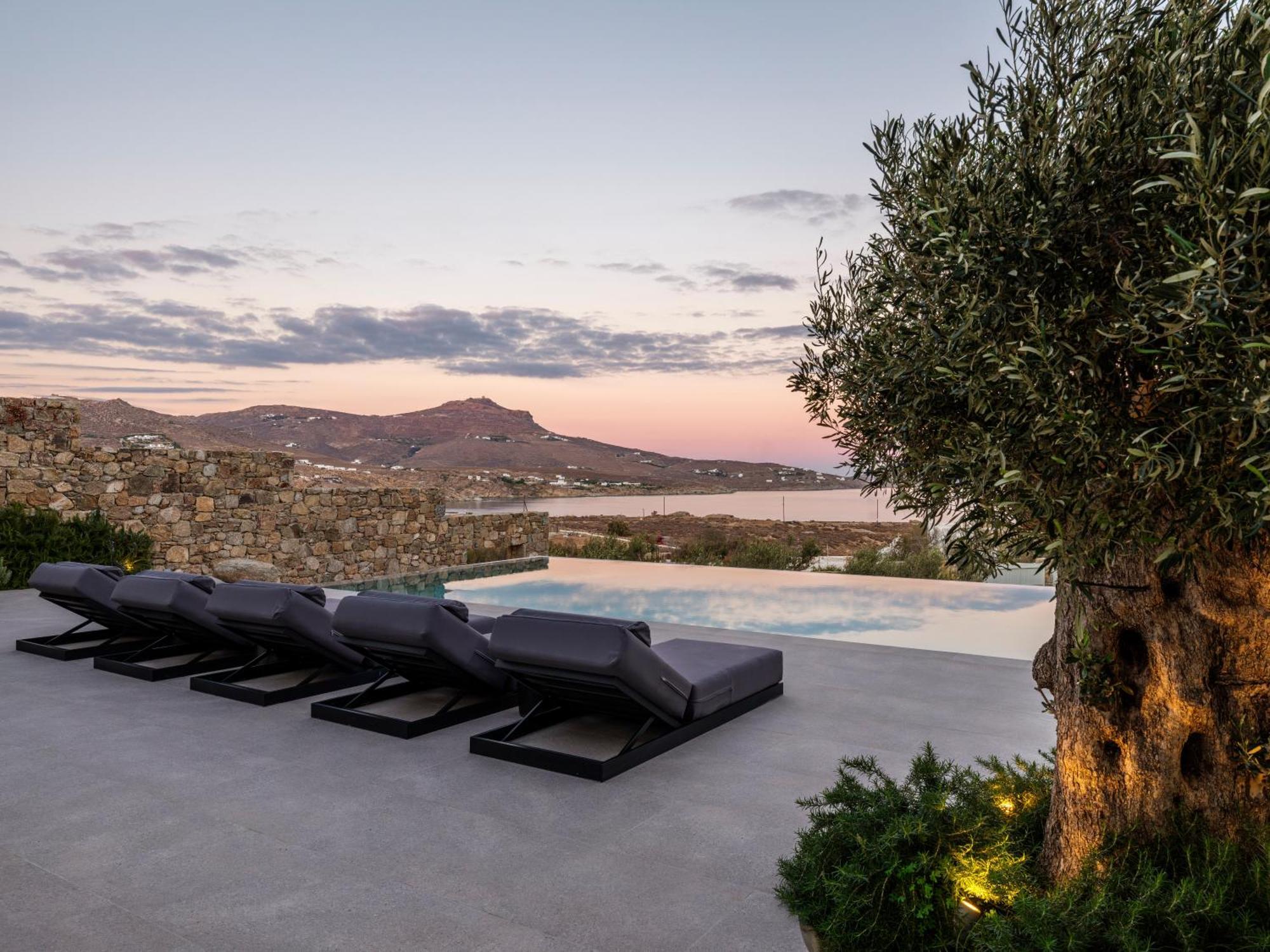 Blue Eye Grand Villa Mykonos 卡拉法蒂斯 外观 照片