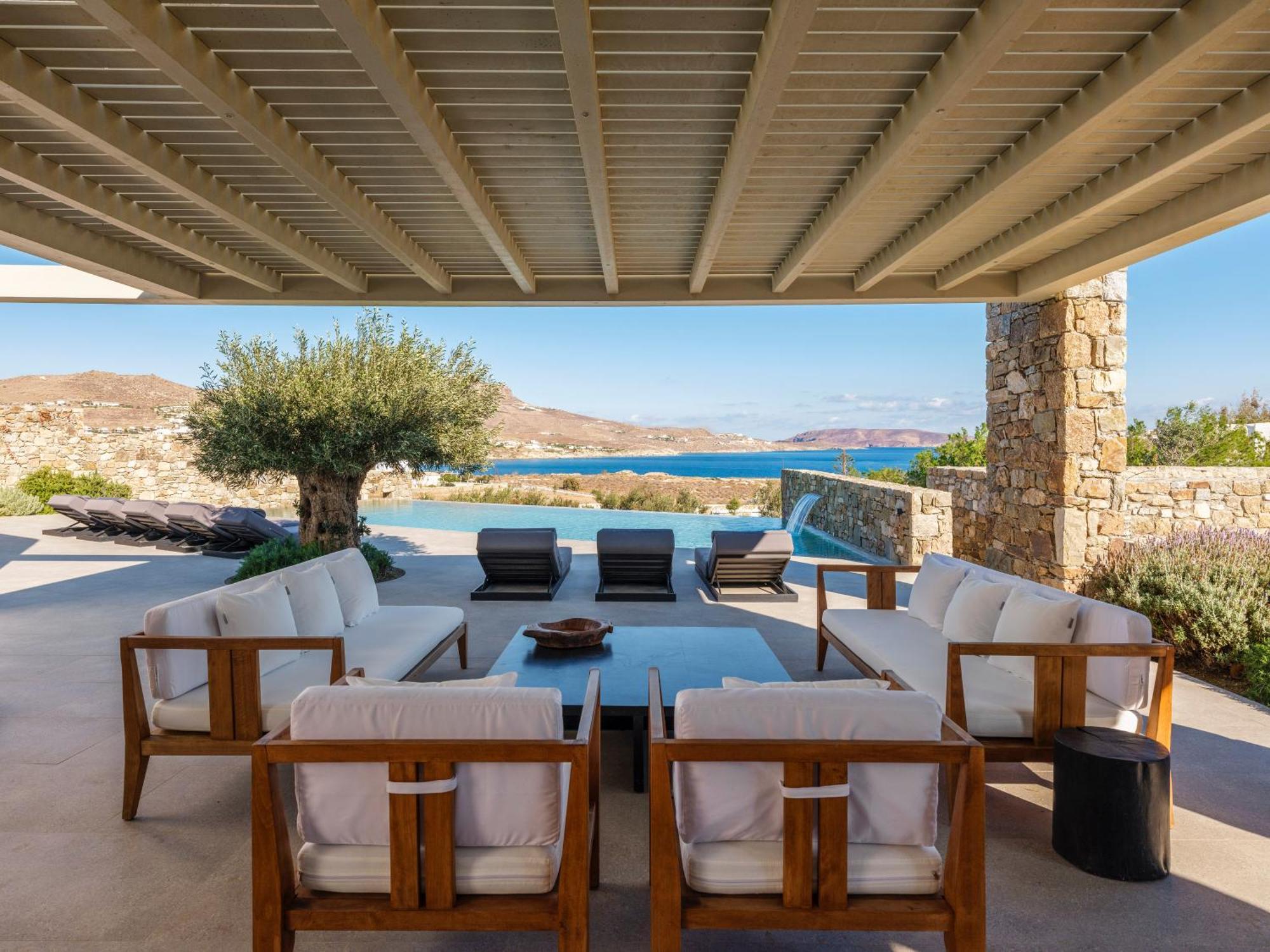 Blue Eye Grand Villa Mykonos 卡拉法蒂斯 外观 照片