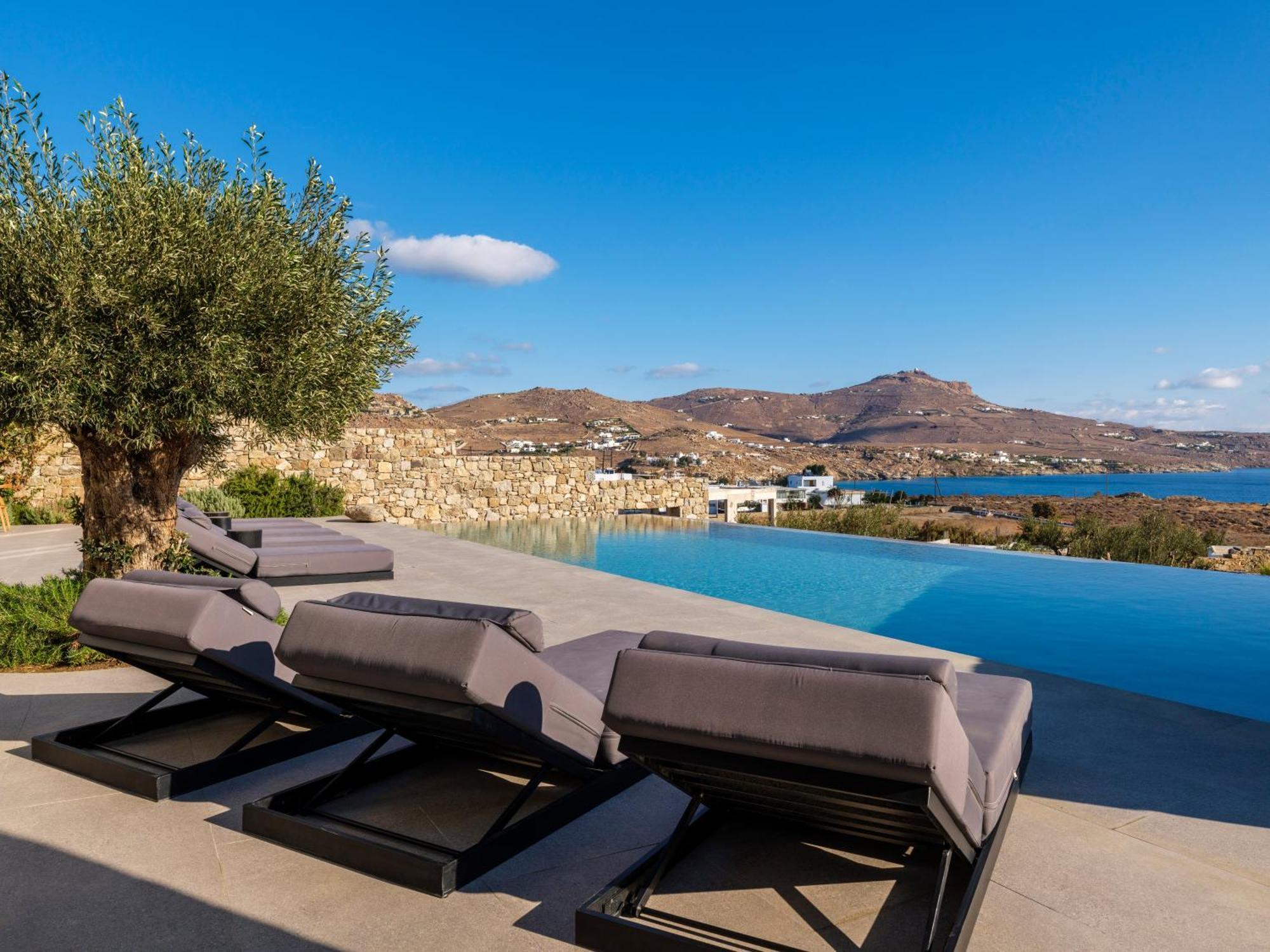 Blue Eye Grand Villa Mykonos 卡拉法蒂斯 外观 照片