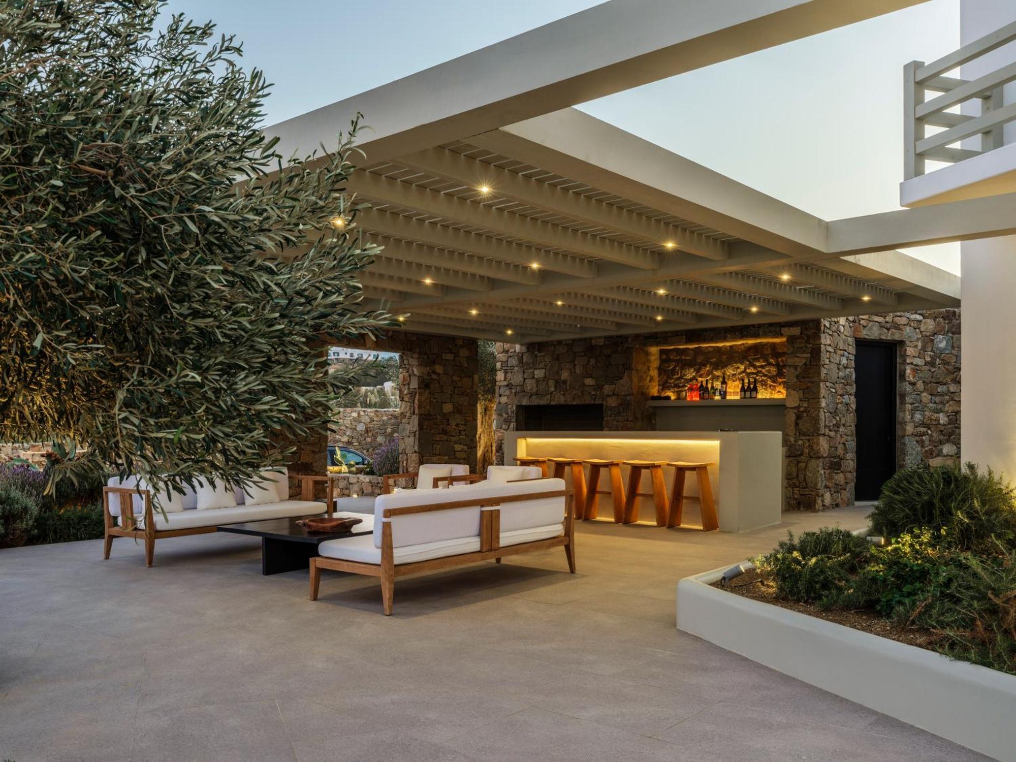 Blue Eye Grand Villa Mykonos 卡拉法蒂斯 外观 照片