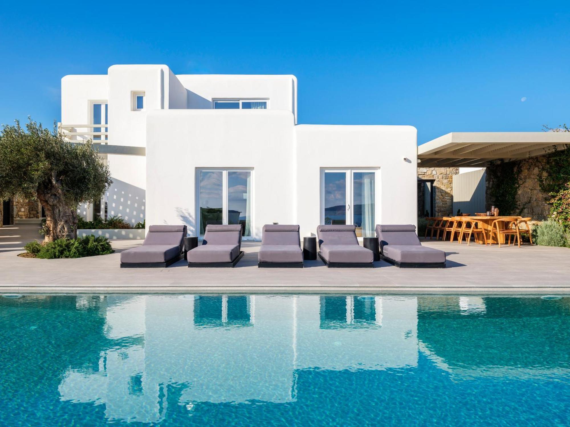 Blue Eye Grand Villa Mykonos 卡拉法蒂斯 外观 照片