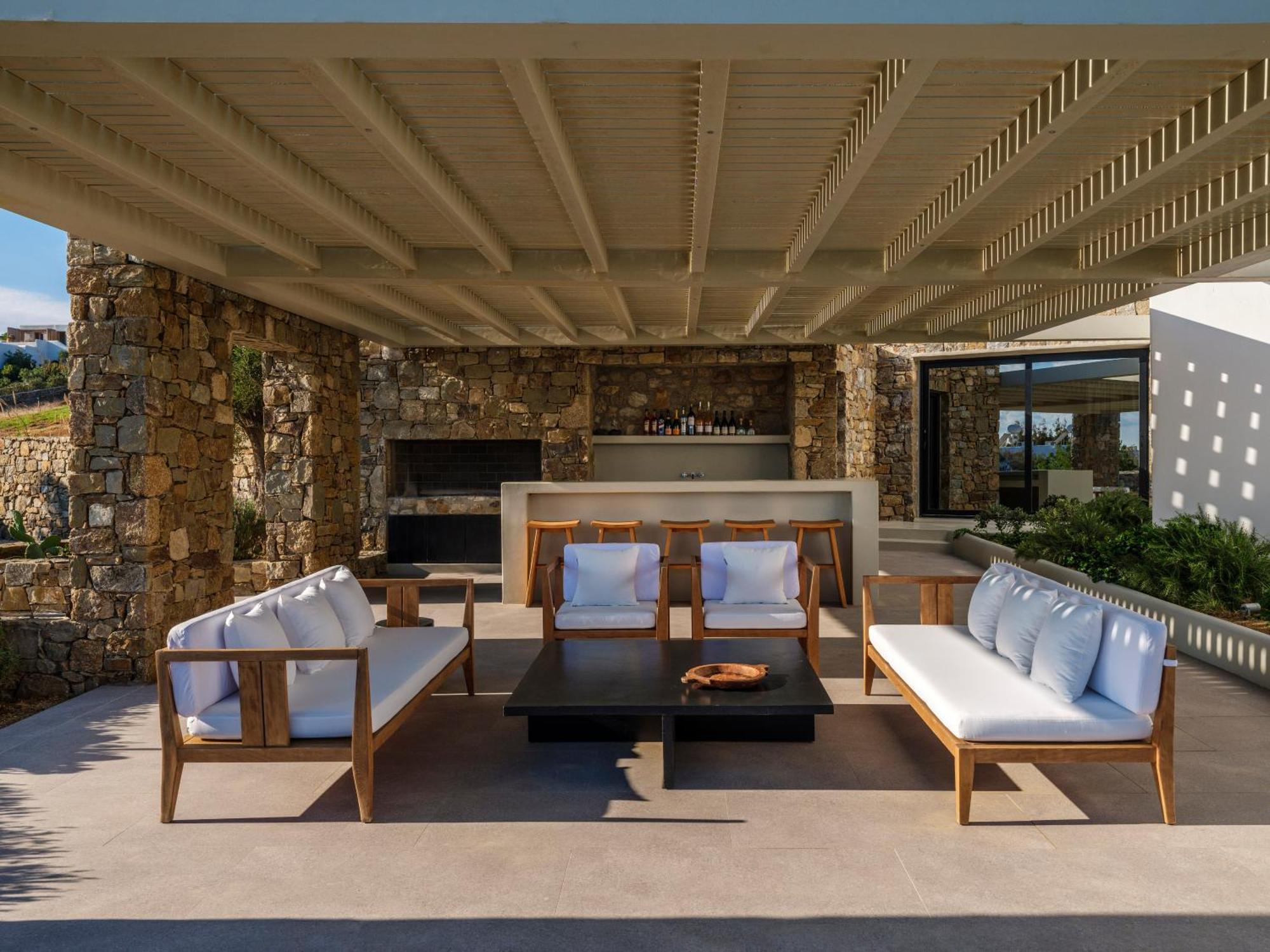 Blue Eye Grand Villa Mykonos 卡拉法蒂斯 外观 照片