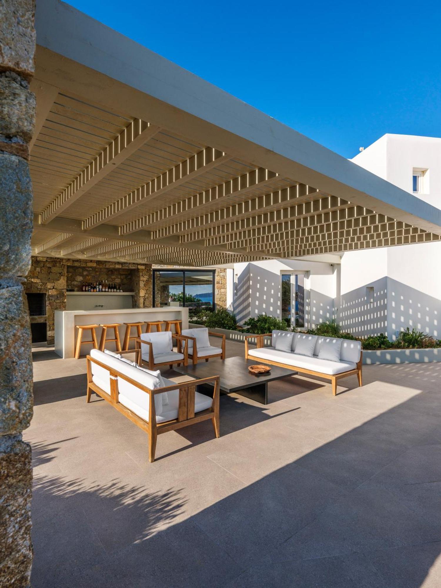 Blue Eye Grand Villa Mykonos 卡拉法蒂斯 外观 照片