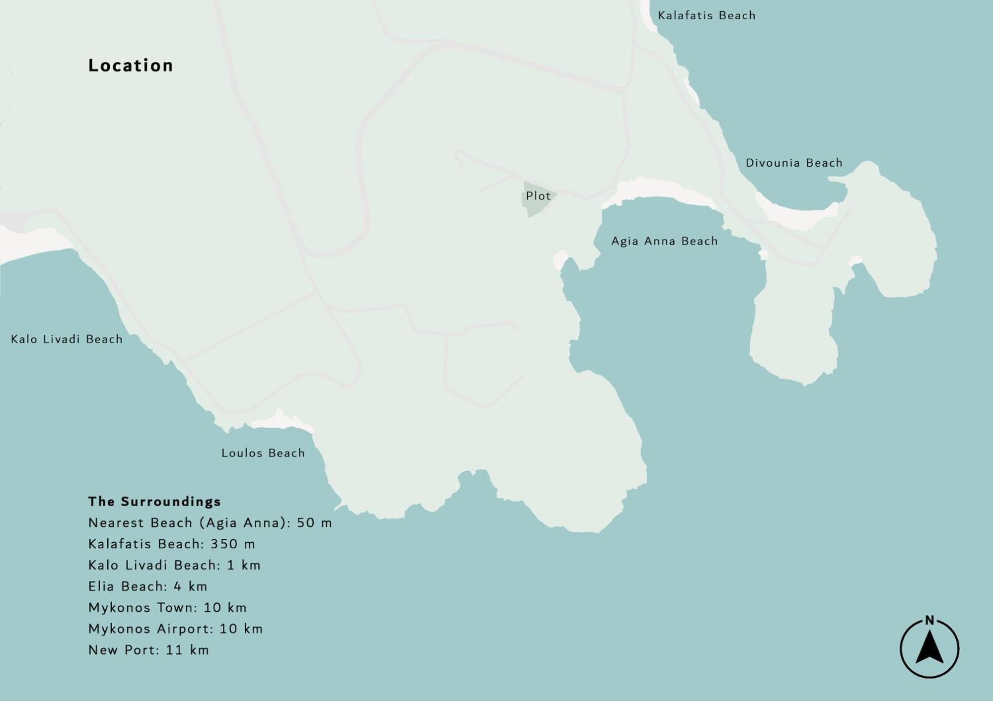 Blue Eye Grand Villa Mykonos 卡拉法蒂斯 外观 照片
